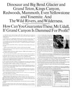 Pubblicità Sierra Club: Save Grand Canyon 2