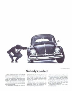 Nobody is perfect ADV VW DDB