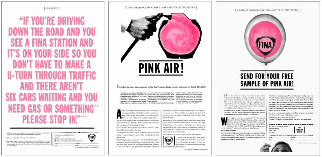 Campagna Pubblicitaria Pink Air per FINA